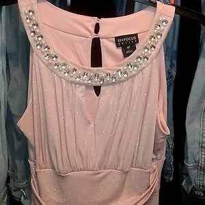 Color ; Rose/ Silk. Dress gown .